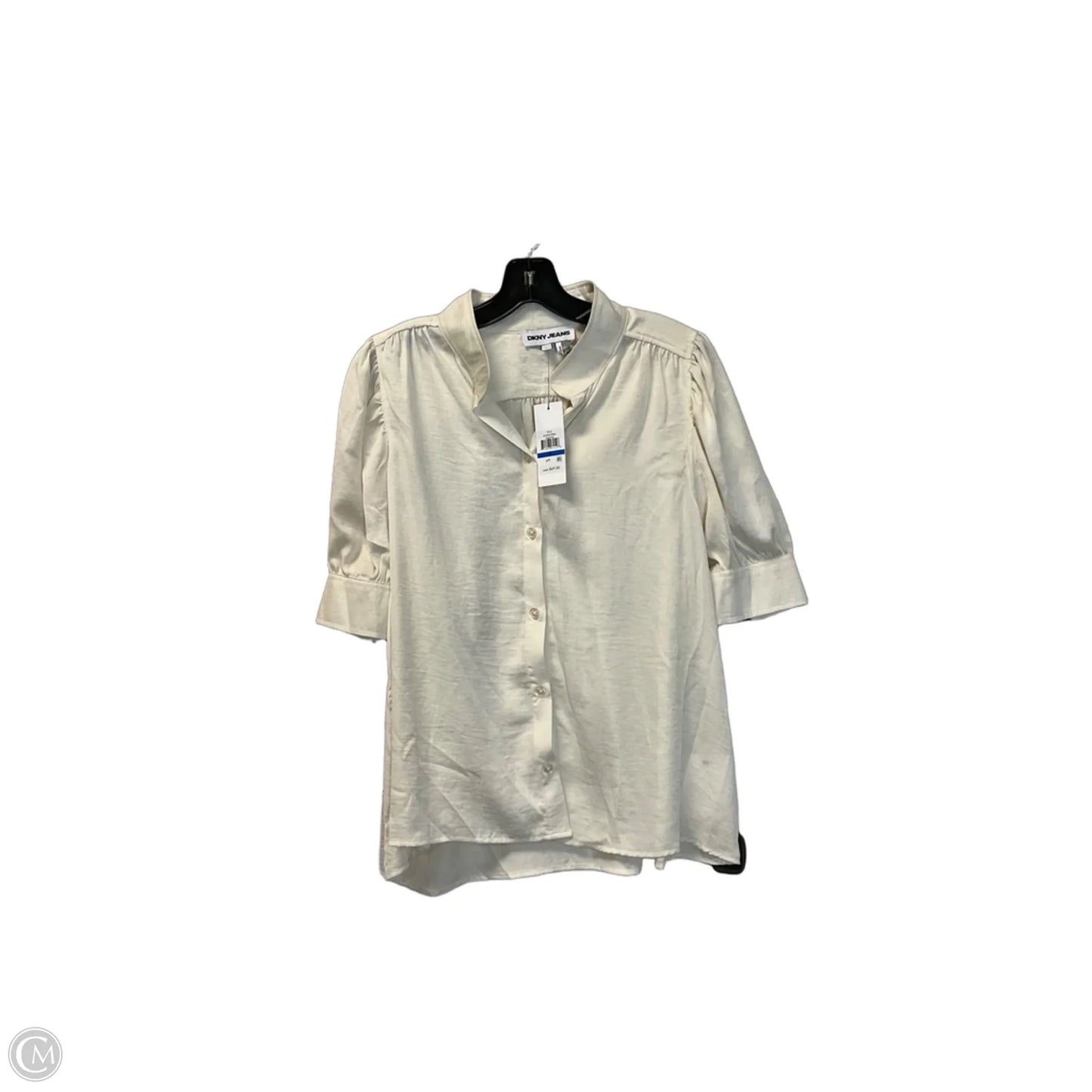 Top Short Sleeve Basic By Dkny In Yellow, Size: Xl