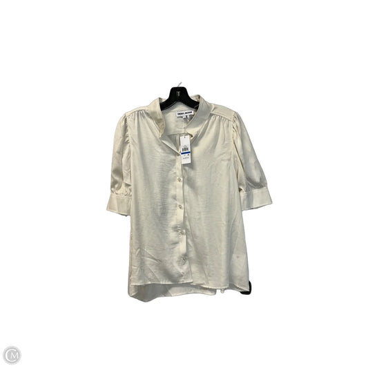 Top Short Sleeve Basic By Dkny In Yellow, Size: Xl