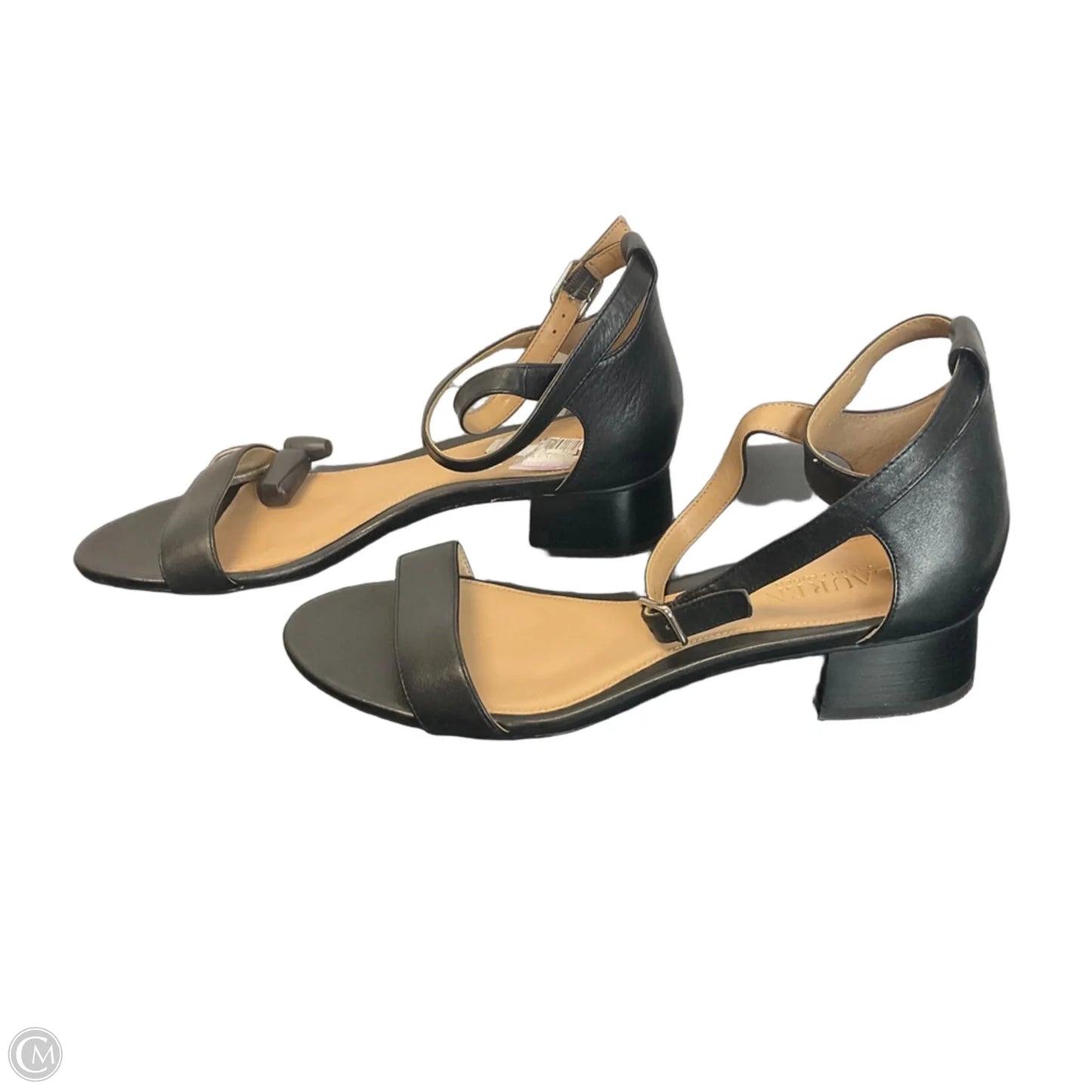 Sandals Heels Block By Lauren By Ralph Lauren In Black, Size: 9