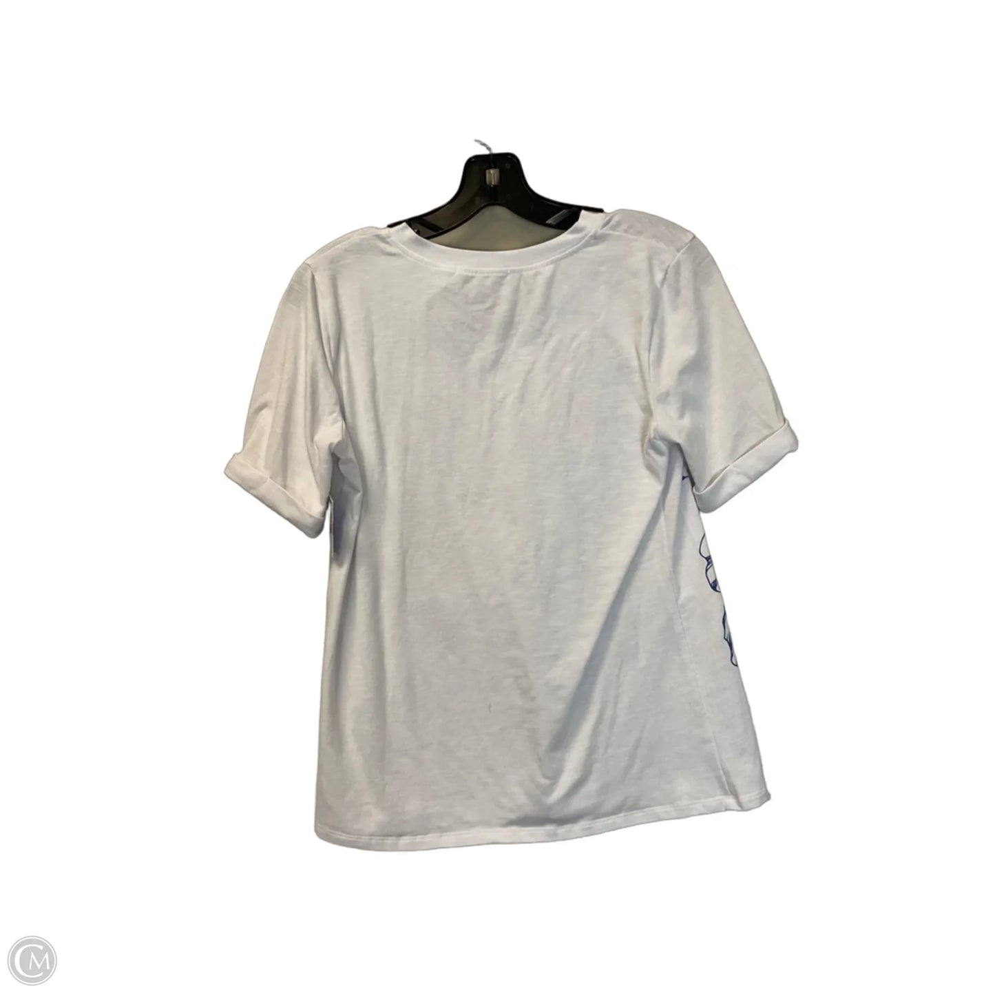 Top Short Sleeve Basic By Notations In White, Size: S