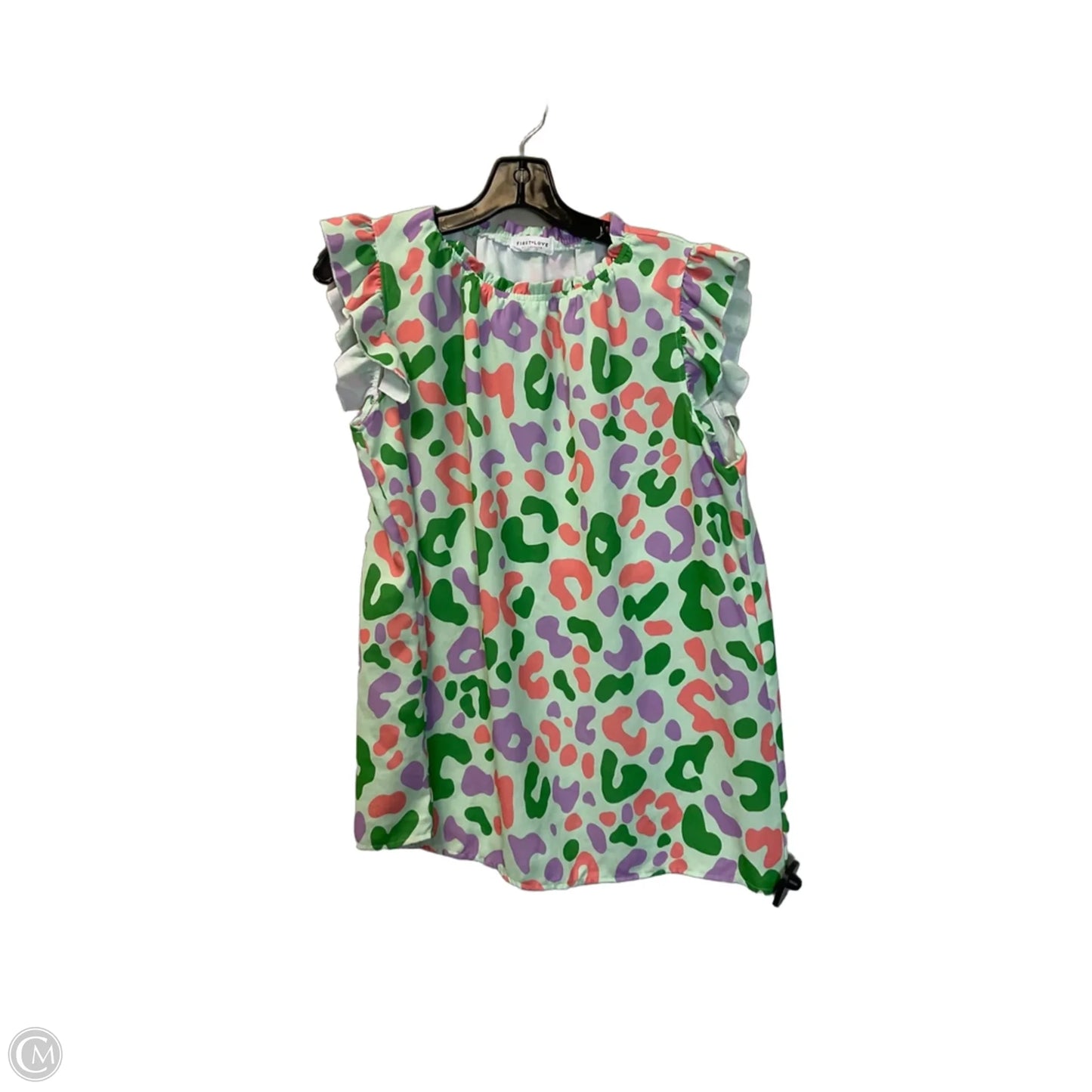 Top Sleeveless By First Love In Green, Size: M