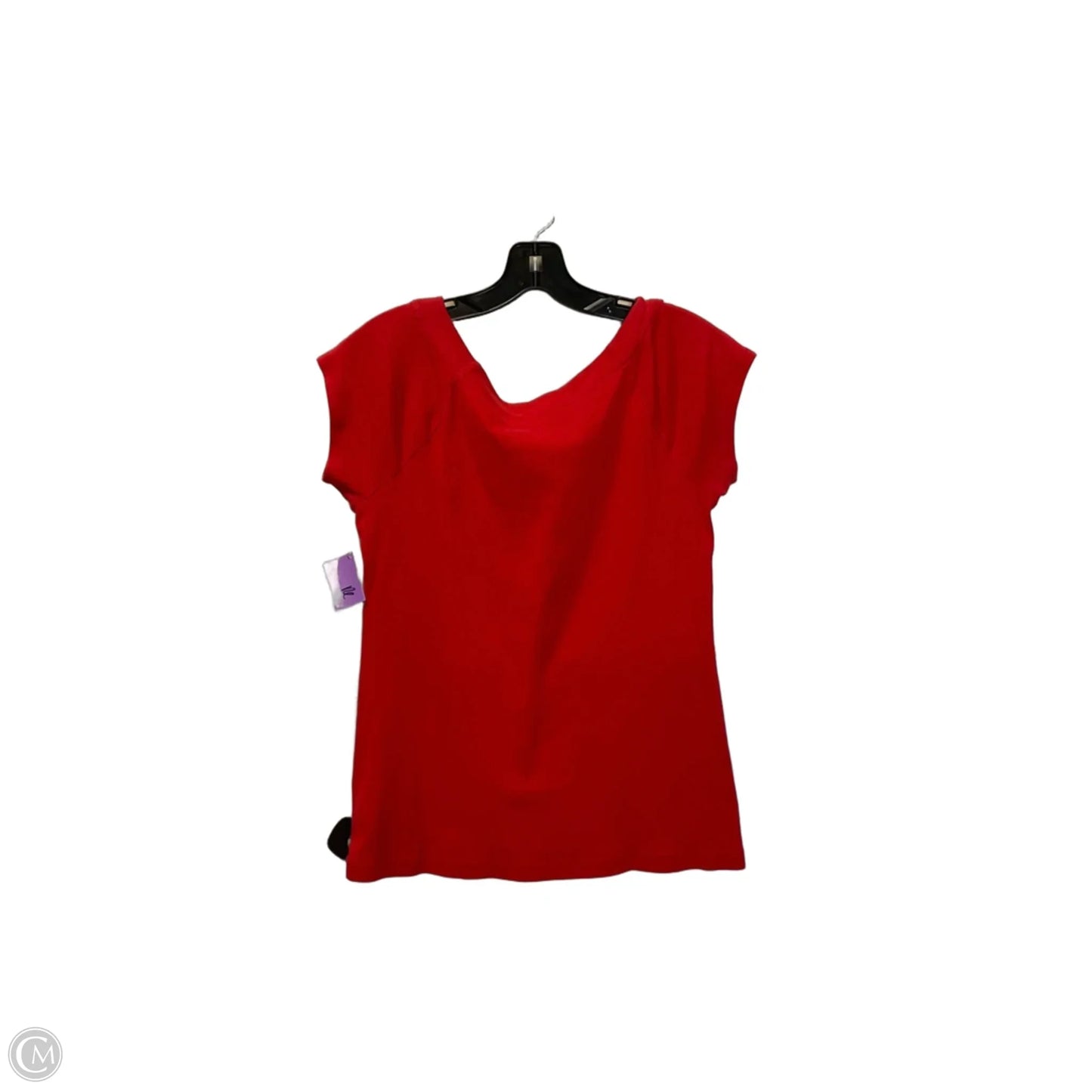 Top Short Sleeve Basic By Lauren By Ralph Lauren In Red, Size: L