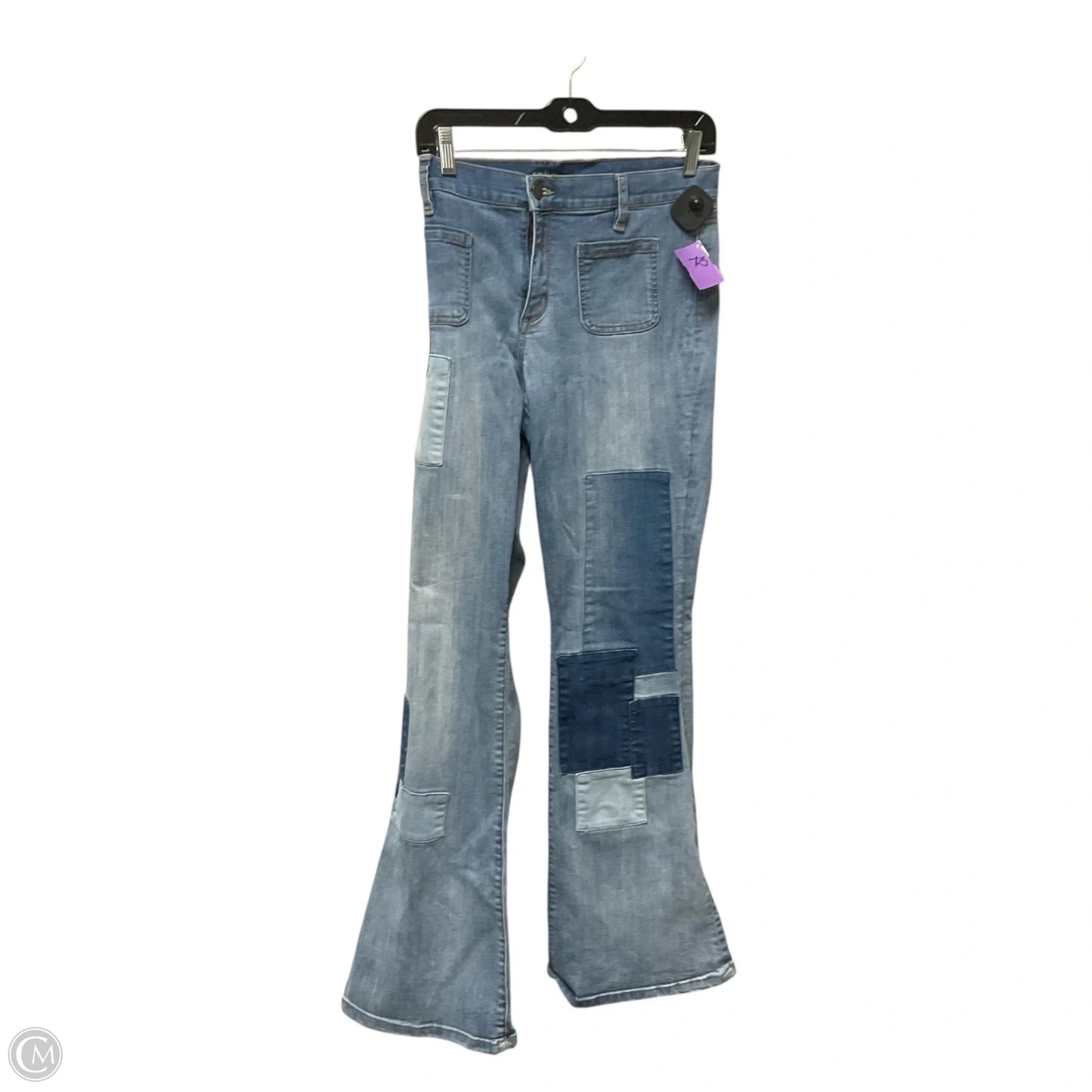 Jeans Flared By Soho Apparel In Blue Denim, Size: 14