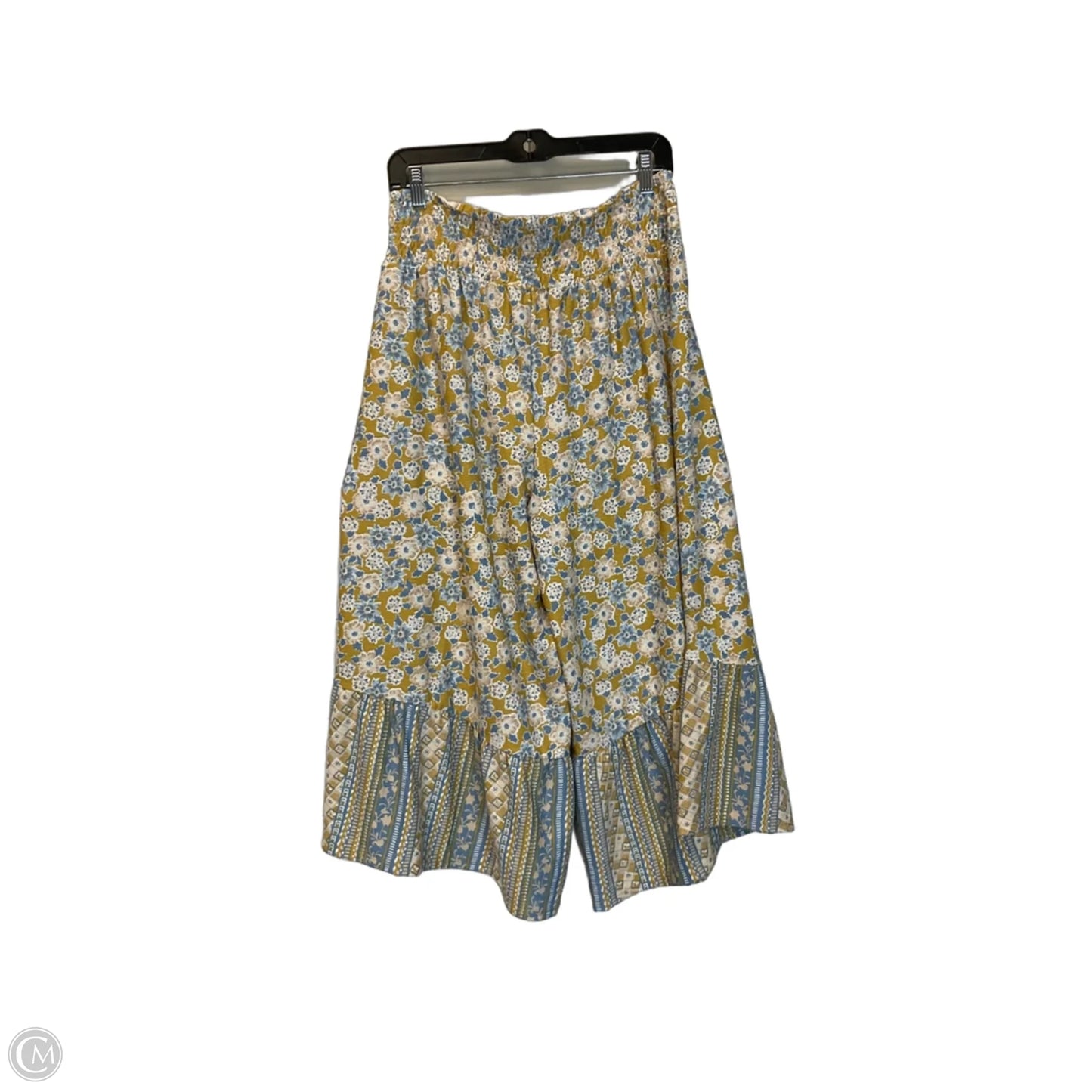 Pants Wide Leg By Cato In Yellow, Size: L