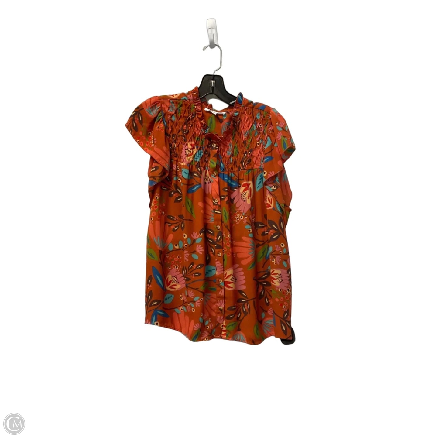 Top Short Sleeve By Dr2 In Orange, Size: Xl