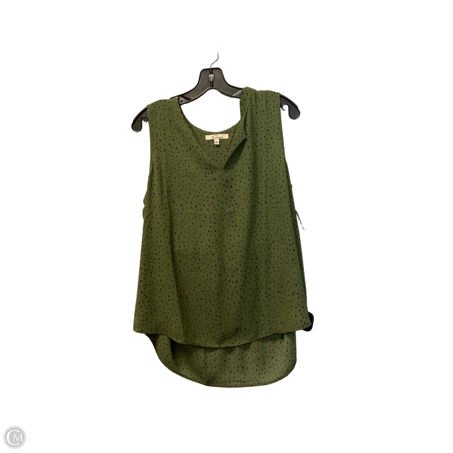 Top Sleeveless Basic By Clothes Mentor In Green, Size: L