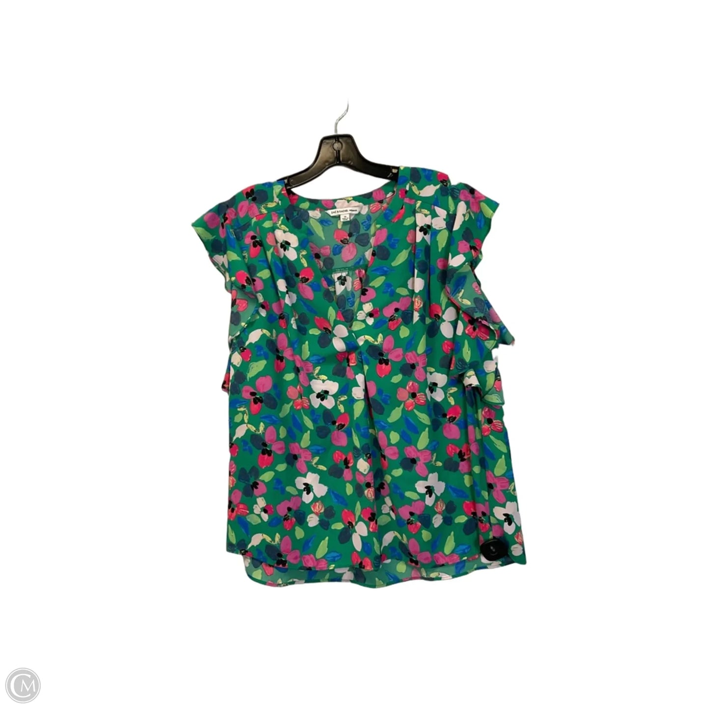 Top Sleeveless By Zac And Rachel In Green, Size: 1x
