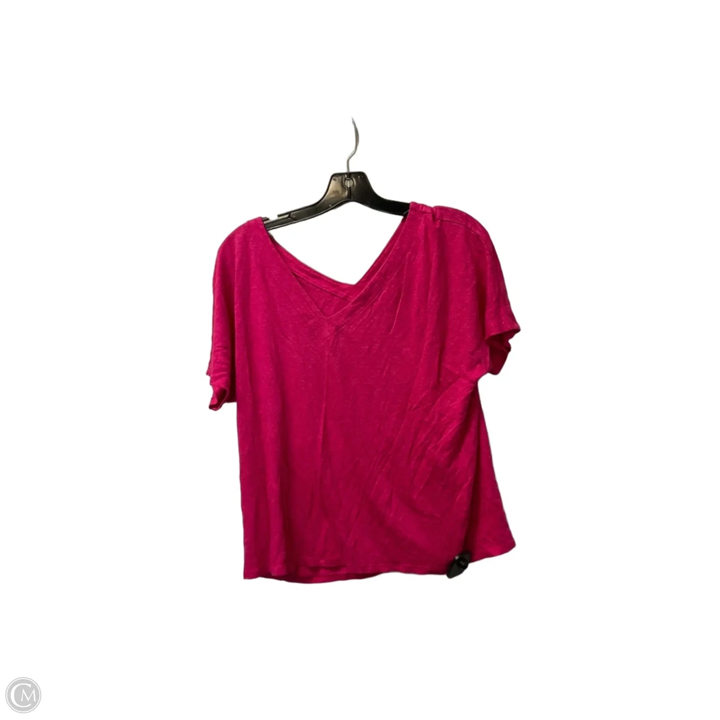 Top Short Sleeve Basic By Chicos In Pink, Size: L