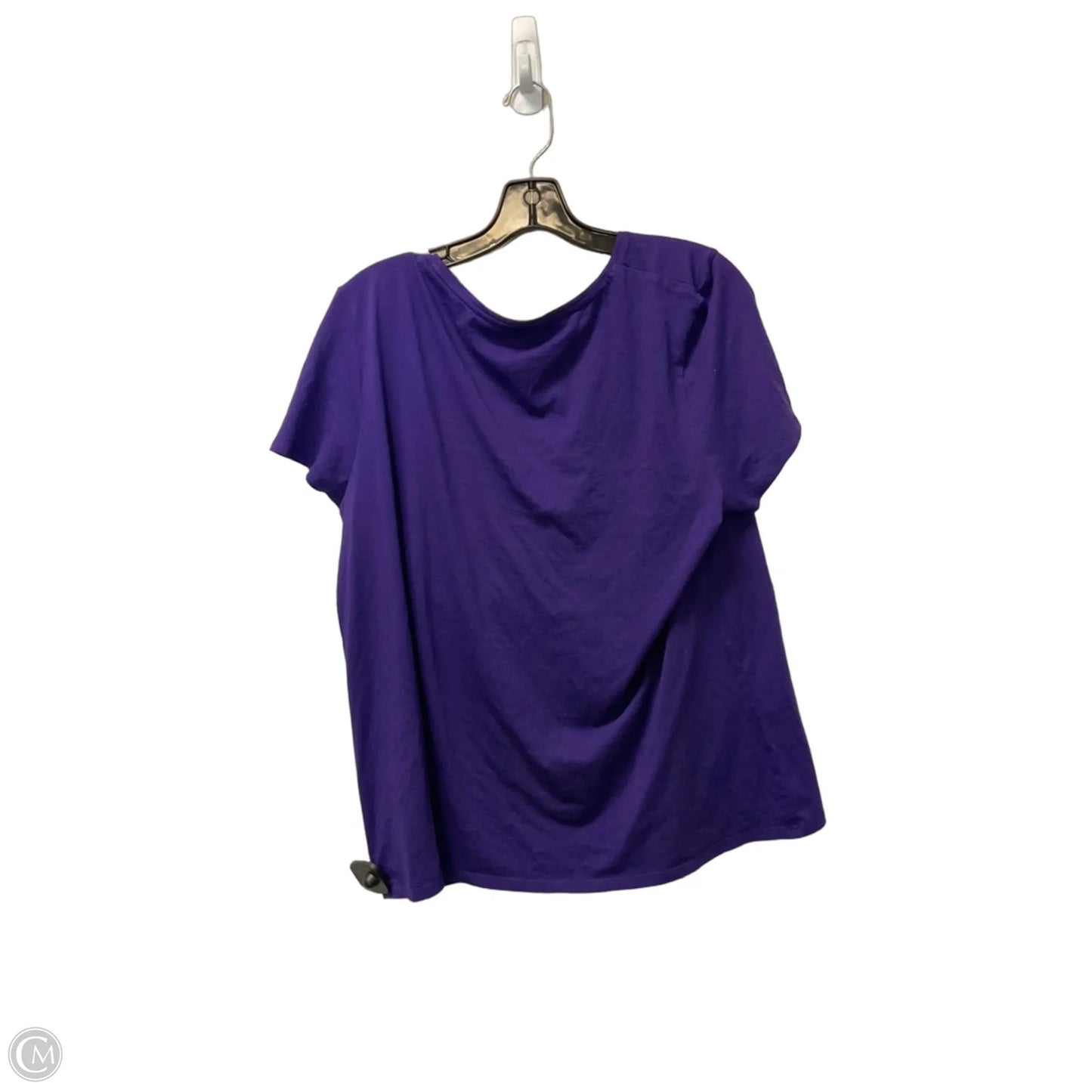Top Short Sleeve Basic By Chicos In Purple, Size: M