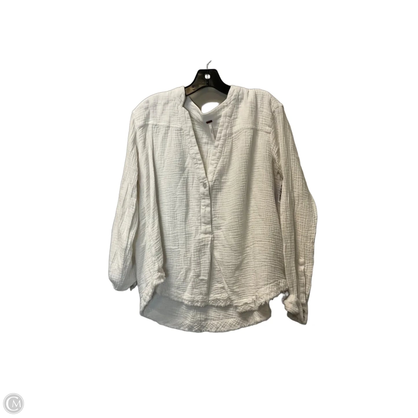 Top Long Sleeve By Free People In White, Size: S
