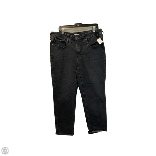 Jeans Boyfriend By Madewell In Black Denim, Size: 16