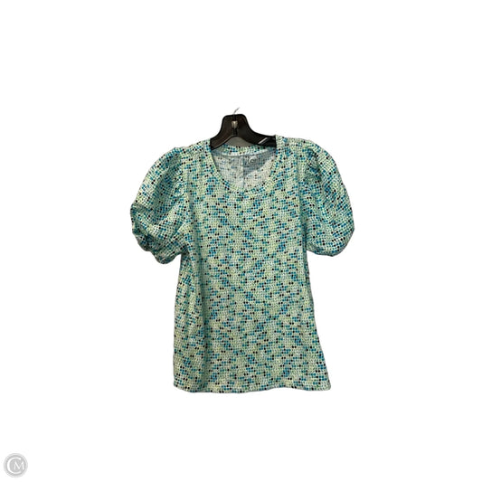 Top Short Sleeve By Loft In Multi-colored, Size: M