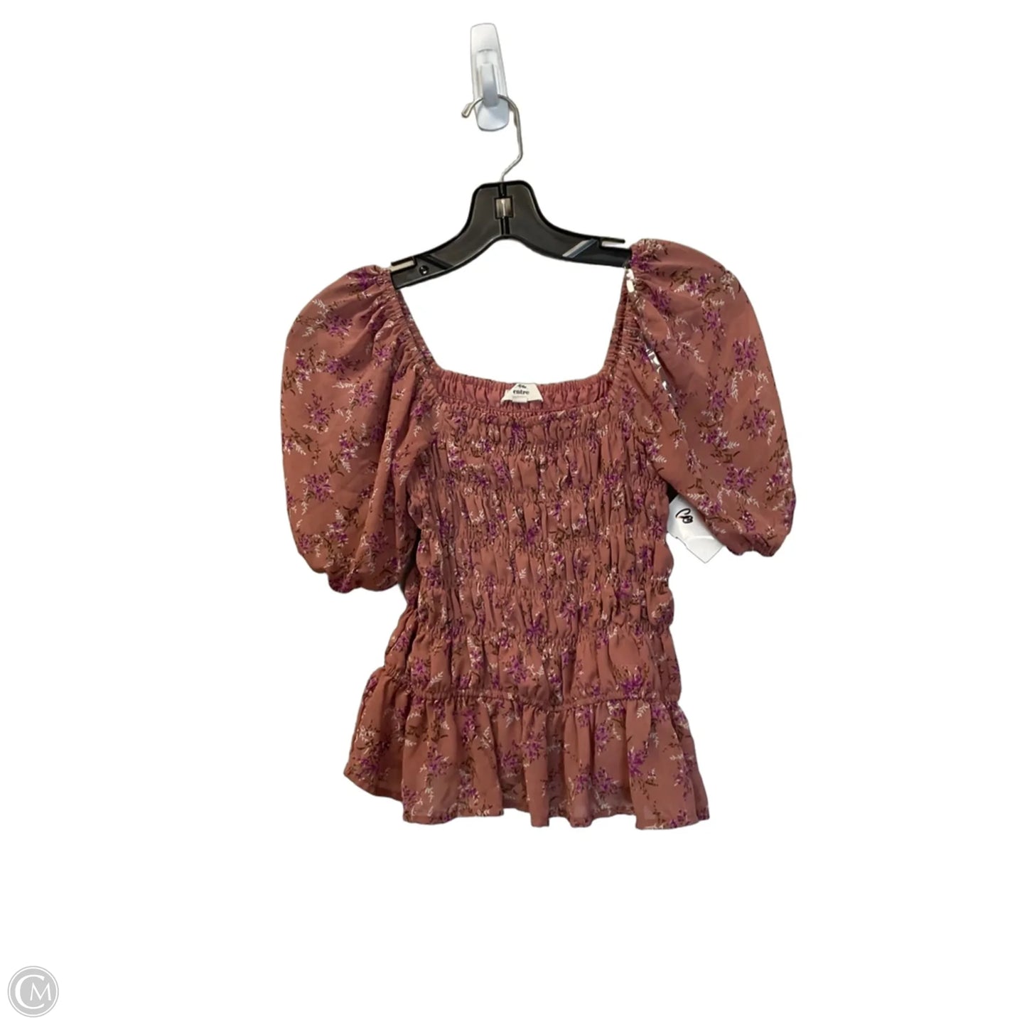 Top Short Sleeve By Entro In Floral Print, Size: S