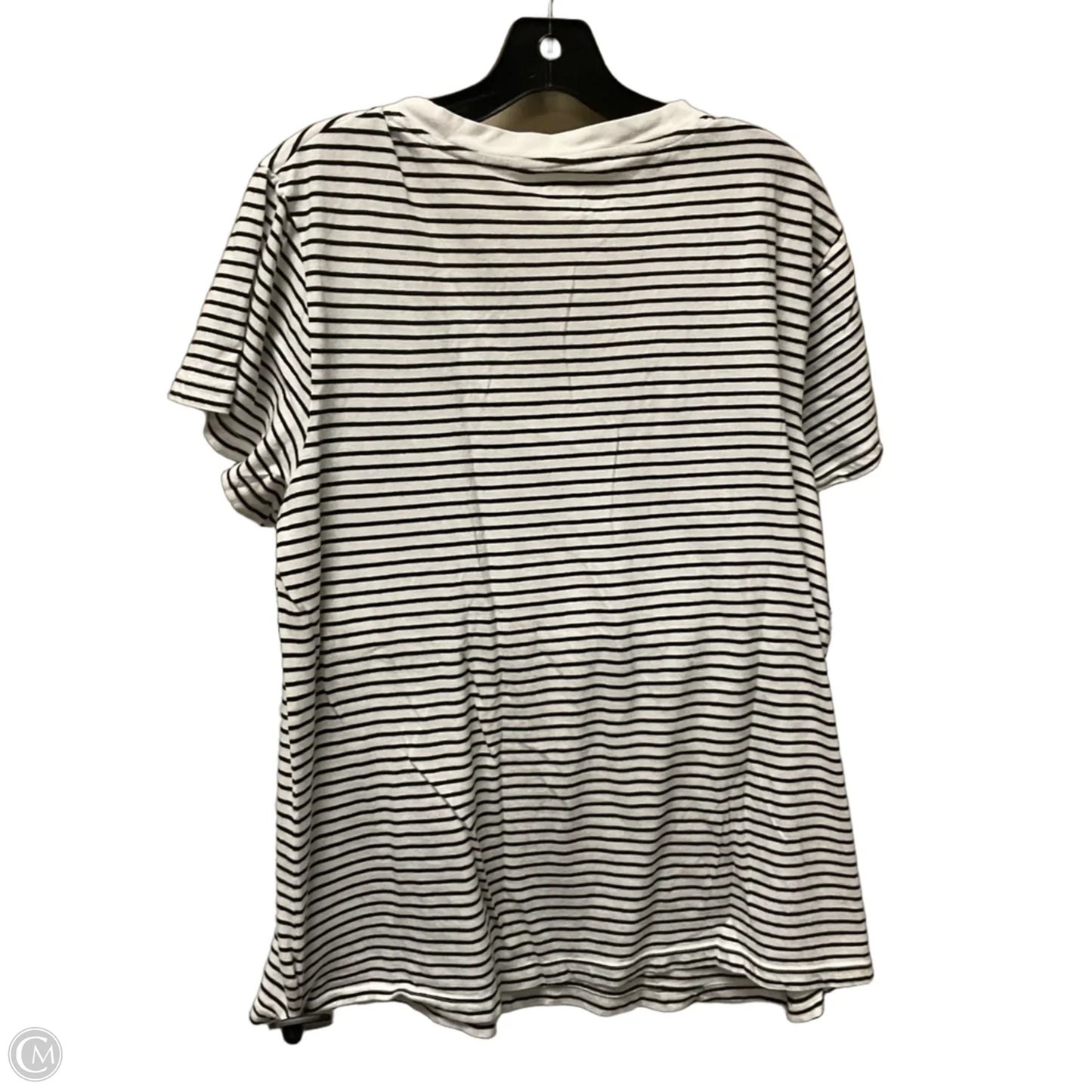 Top Short Sleeve Basic By Universal Thread In Striped Pattern, Size: Xl