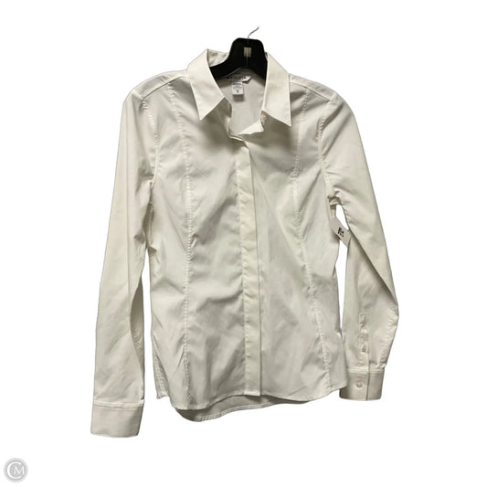 Top Long Sleeve Basic By Athleta In White, Size: Xs