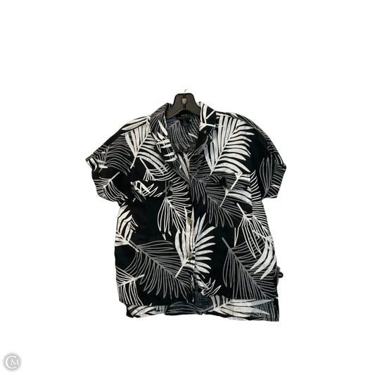 Top Short Sleeve By Tahari In Tropical Print, Size: S