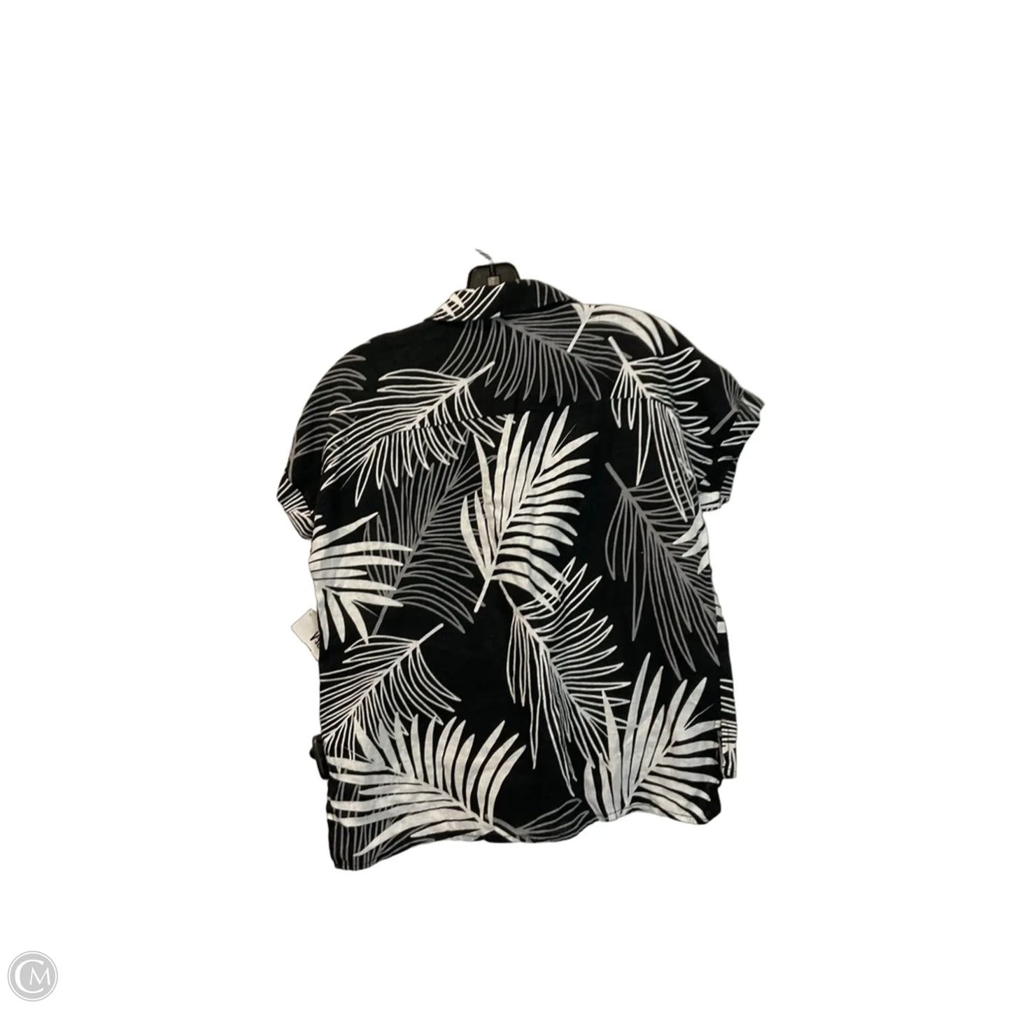 Top Short Sleeve By Tahari In Tropical Print, Size: S