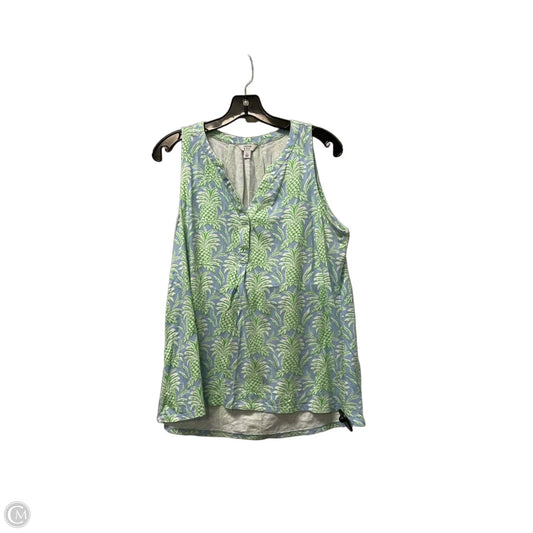 Top Sleeveless By Crown And Ivy In Blue, Size: L