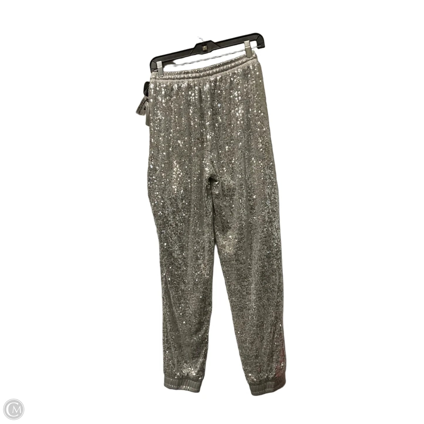 Pants Joggers By Clothes Mentor In Silver, Size: S