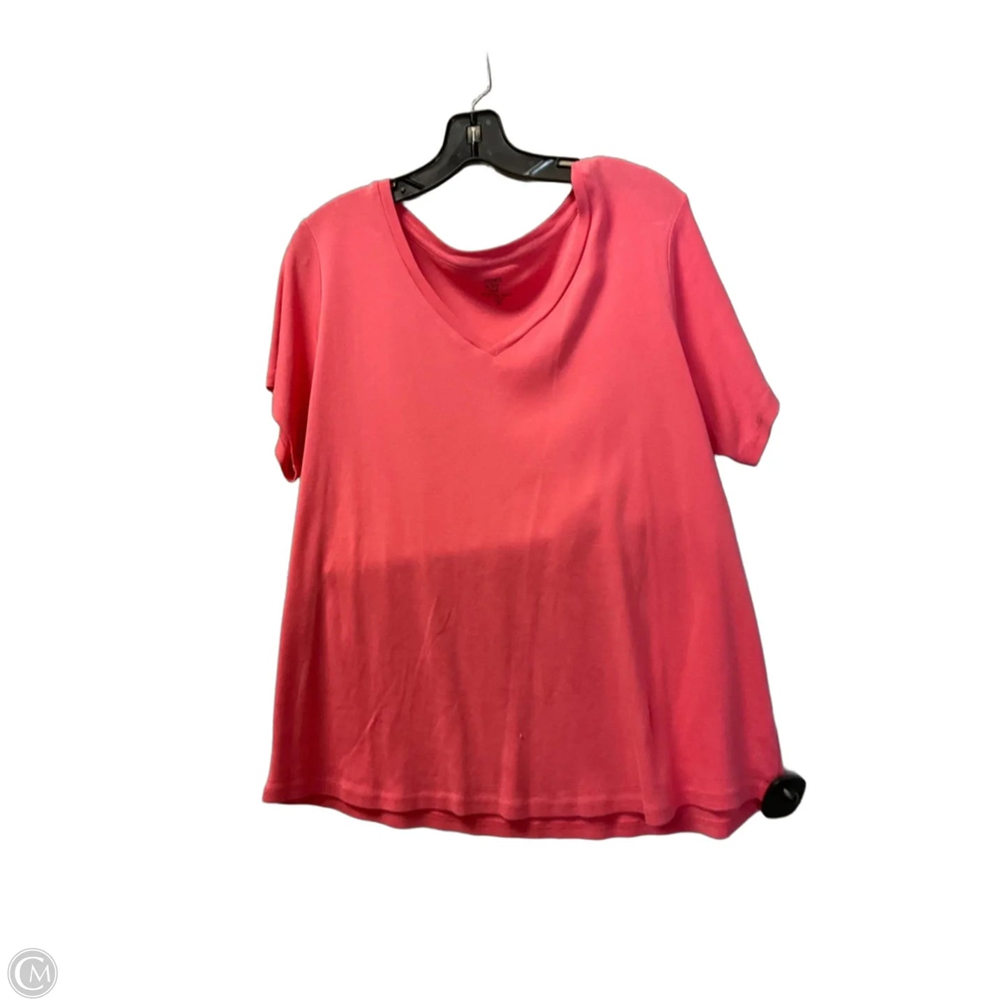 Top Short Sleeve Basic By Crown And Ivy In Pink, Size: 2x