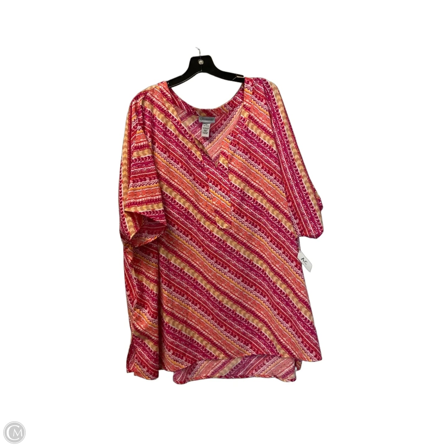Top Short Sleeve By Catherines In Pink, Size: 4x