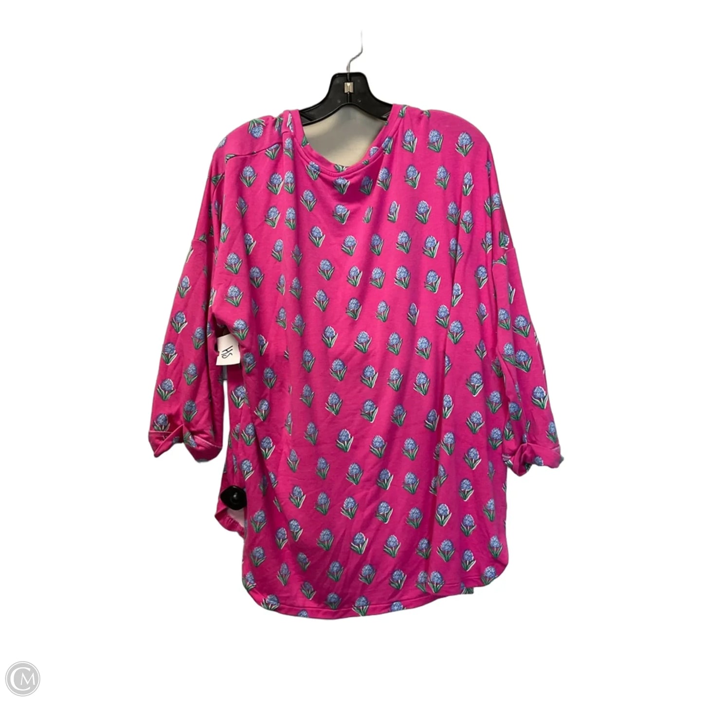 Top Long Sleeve Basic By Crown And Ivy In Pink, Size: Xxl