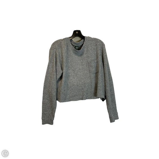 Top Long Sleeve Basic By Wild Fable In Grey, Size: M