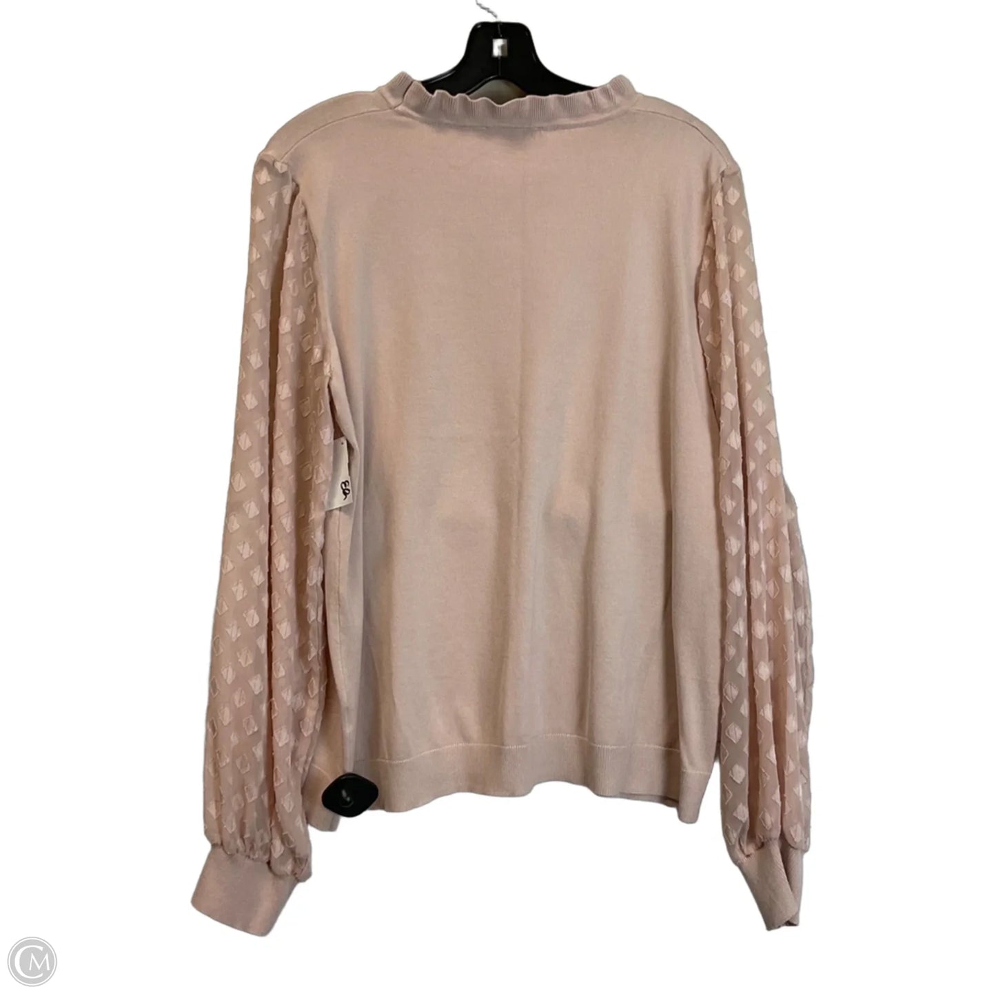 Top Long Sleeve By Adrianna Papell In Pink, Size: Xl