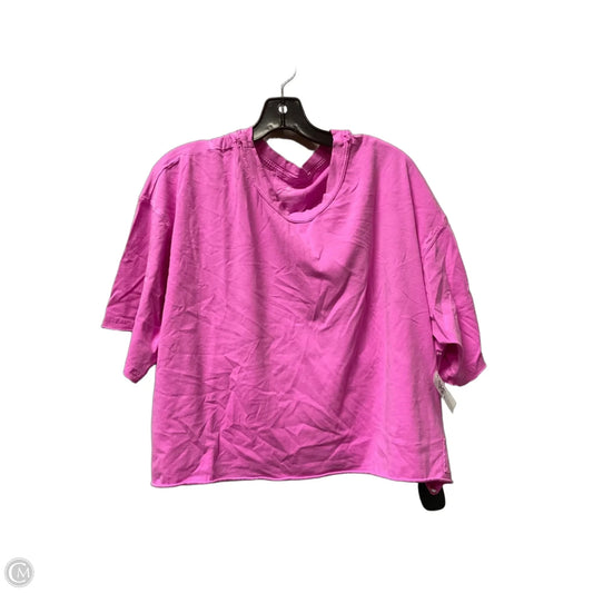 Top Short Sleeve By Free People In Pink, Size: Xl