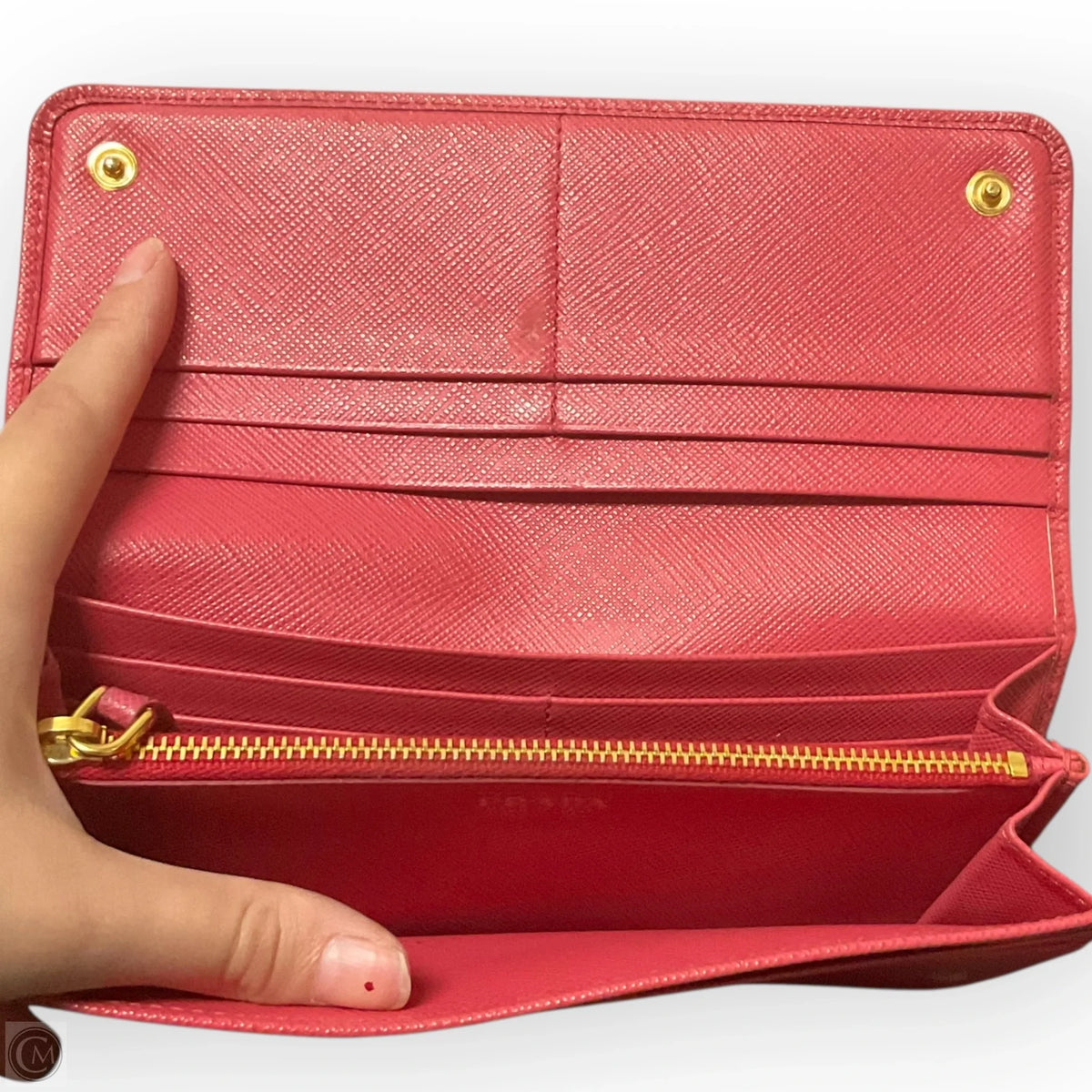 Wallet Luxury Designer By Prada, Size: Medium