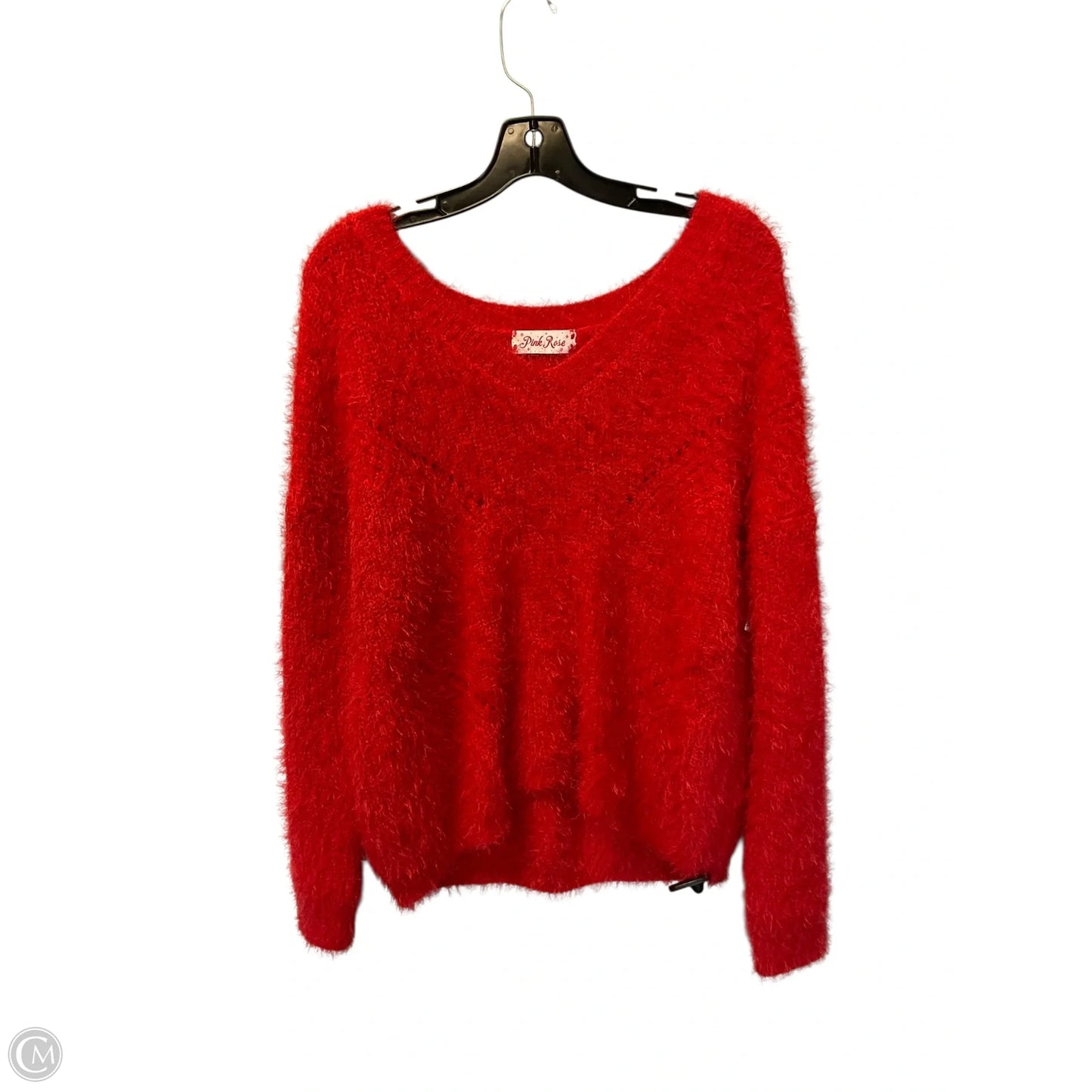 Sweater By Pink Rose In Red, Size: M