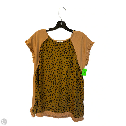 Top Short Sleeve By Umgee In Animal Print, Size: M