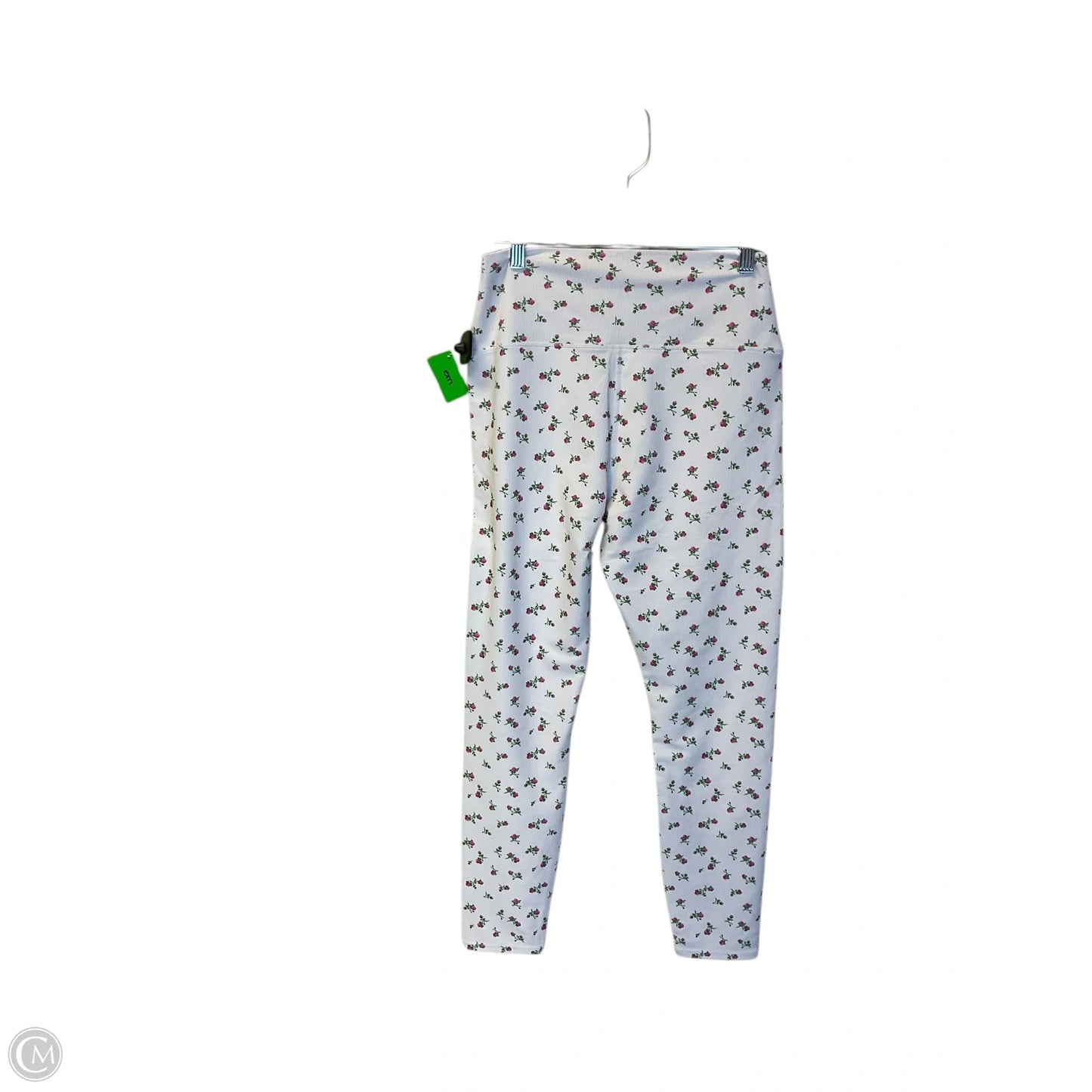 Athletic Leggings By Beach Riot In White, Size: L