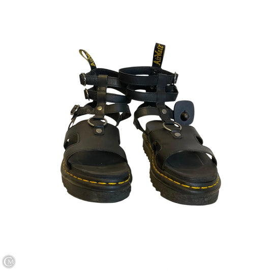 Sandals Flats By Dr Martens In Black, Size: 7