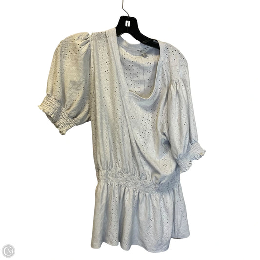 Top Short Sleeve By Cato In White, Size: Xl