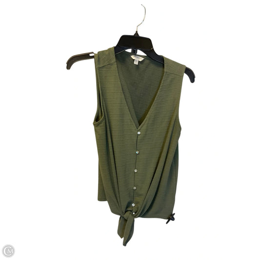 Top Sleeveless Basic By Lucky Brand In Green, Size: M