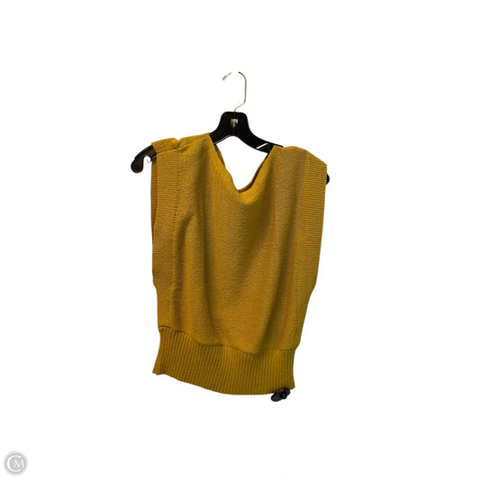 Top Sleeveless By Ann Taylor In Yellow, Size: S