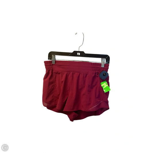 Athletic Shorts By Lululemon In Red, Size: 10