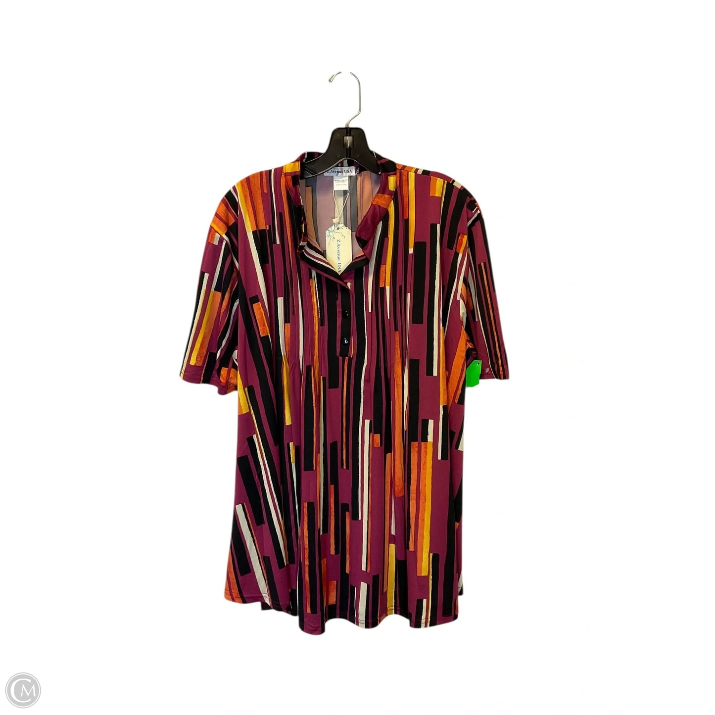 Top Short Sleeve By Clothes Mentor In Purple, Size: 3x