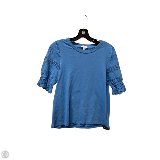 Top Short Sleeve By Crown And Ivy In Blue, Size: S