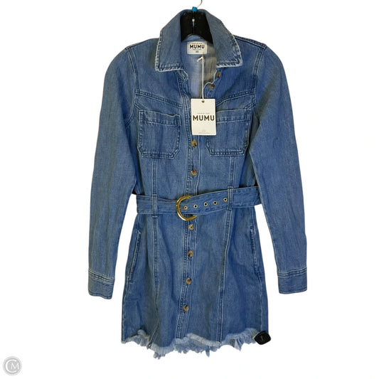 Dress Casual Short By Show Me Your Mumu In BLUE DENIM, Size: XS