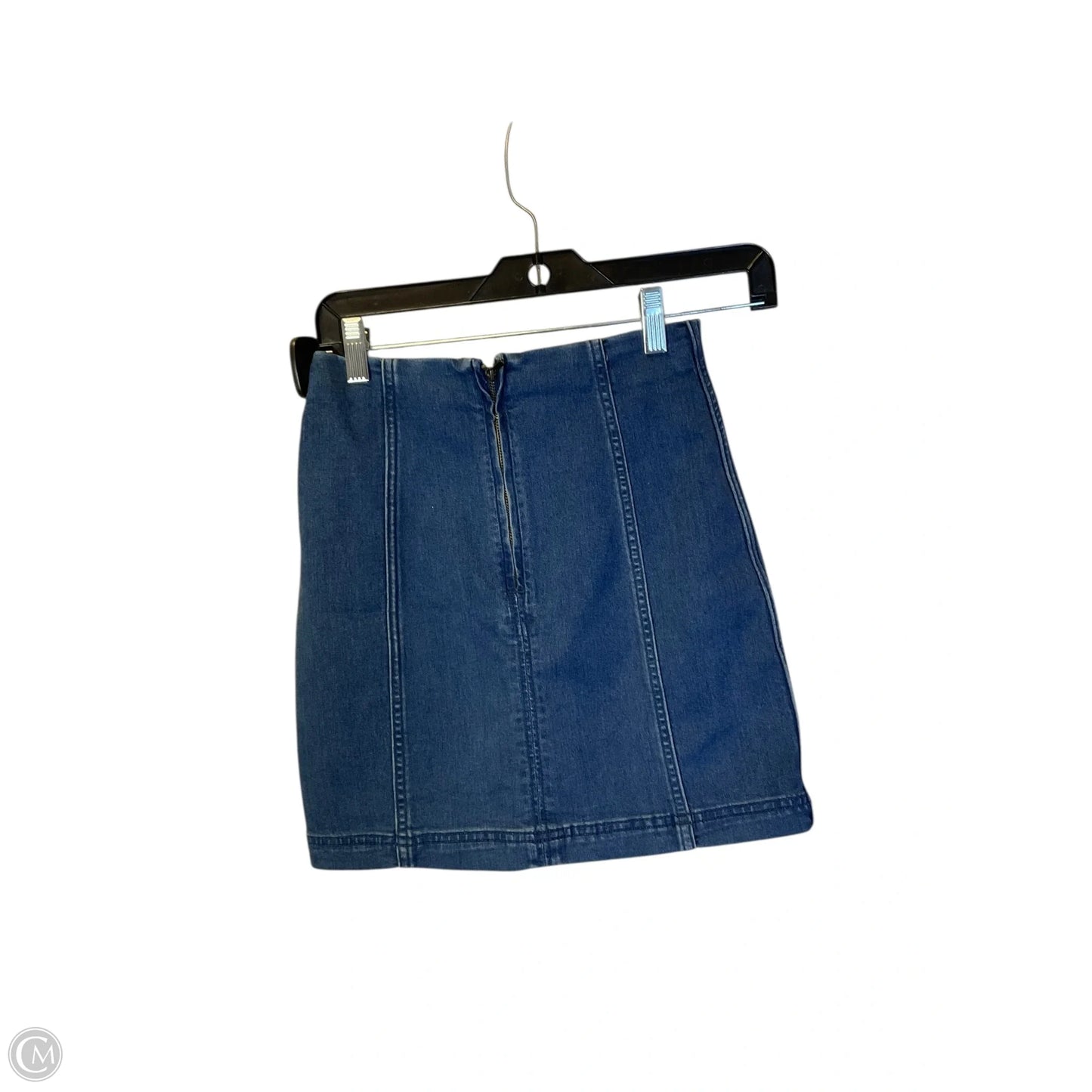 Skirt Mini & Short By Free People In Blue Denim, Size: 2