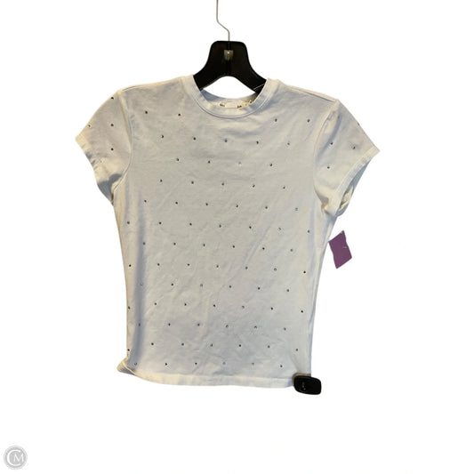 Top Short Sleeve By Good American In White, Size: Xs
