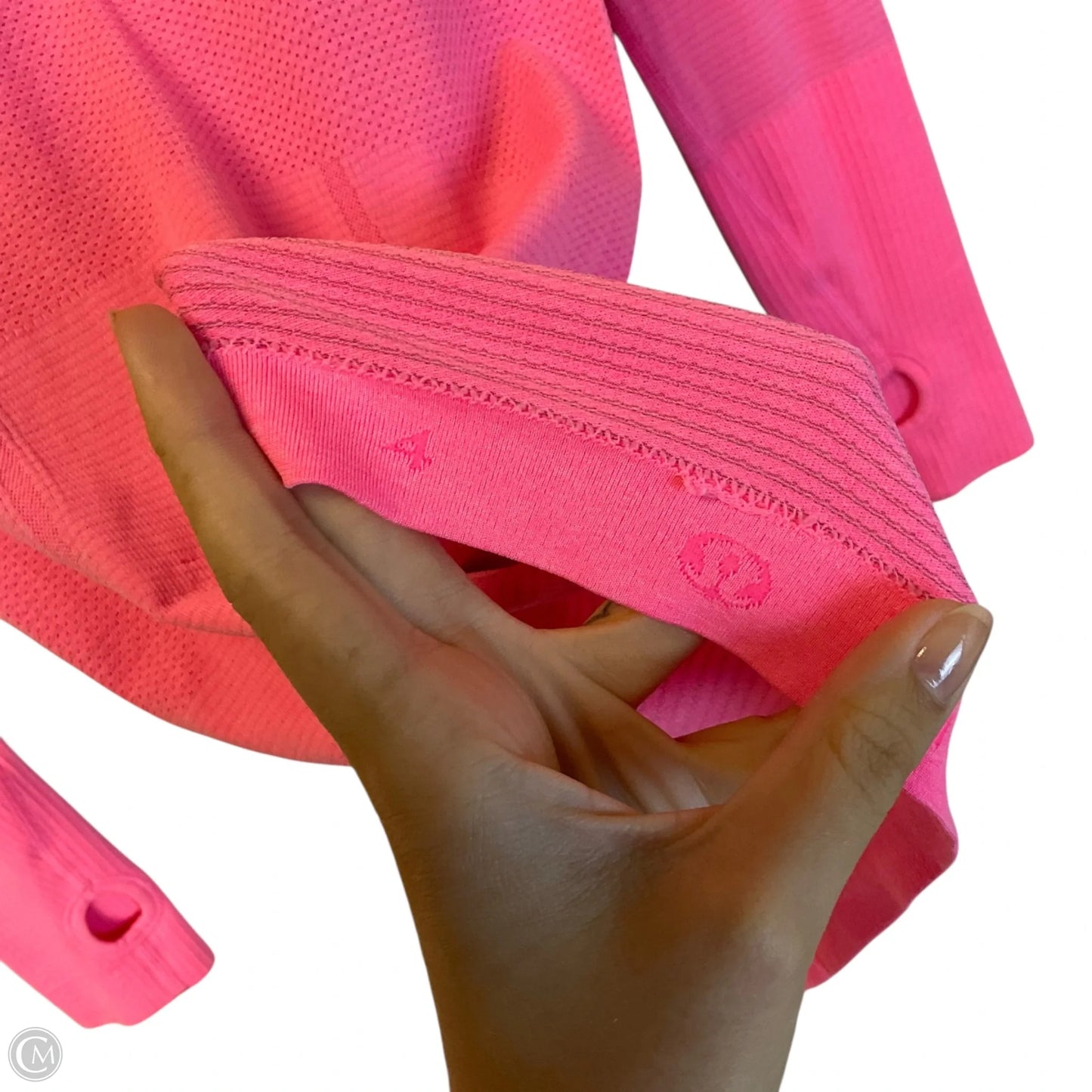 Athletic Top Long Sleeve Crewneck By Lululemon In Pink