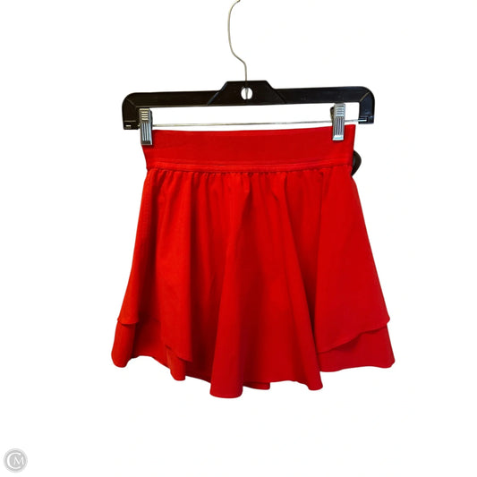 Athletic Skort By Lululemon In Red, Size: 2