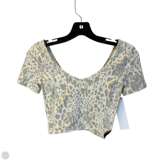 Athletic Top Short Sleeve By Lululemon In Grey