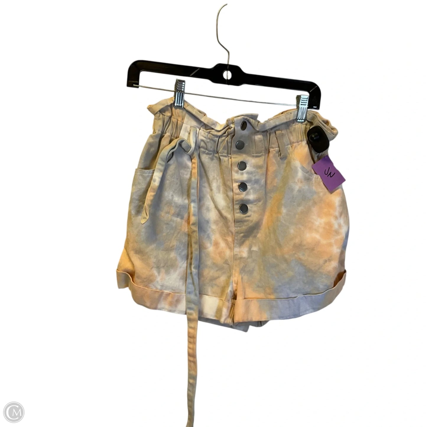 Shortalls By Clothes Mentor In Tie Dye Print, Size: M