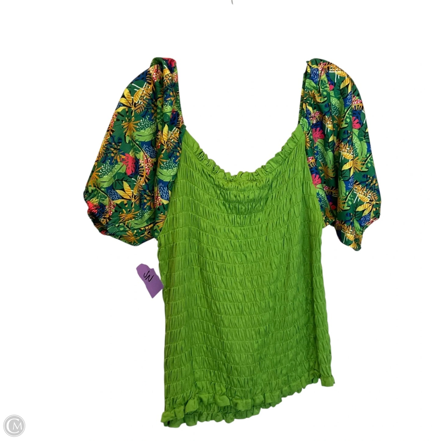 Top Short Sleeve By Clothes Mentor In Green, Size: Xl