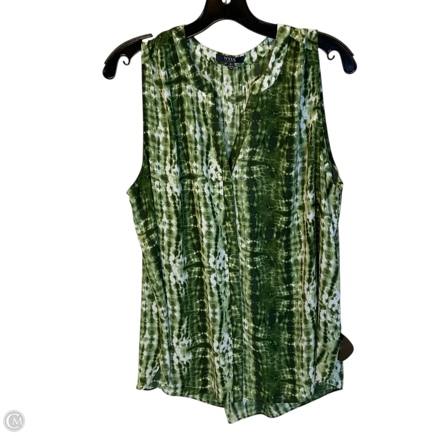 Top Sleeveless By NOT YOUR DAUGHTERS JEANS In Green, Size: L