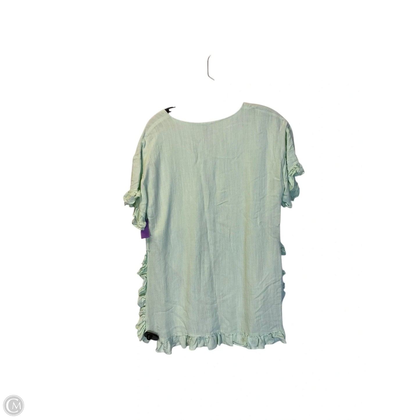 Top Short Sleeve By Pink Lily In Green, Size: S